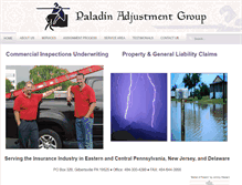 Tablet Screenshot of paladinadjustment.com